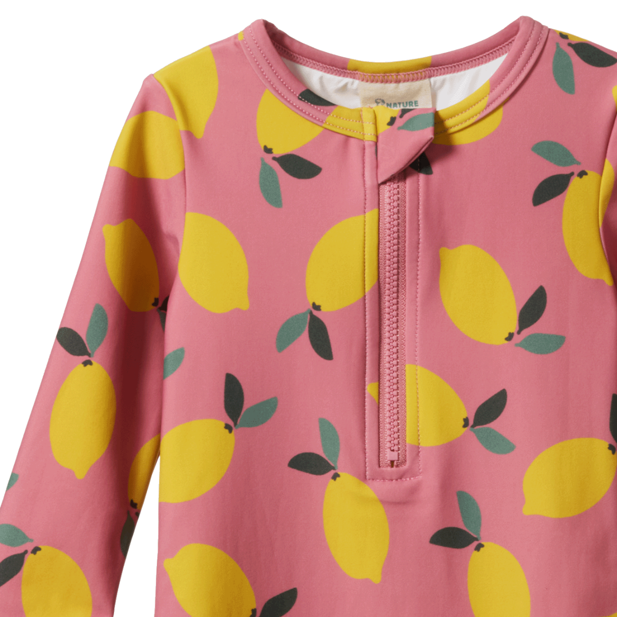 ONE PIECE BATHING TRUNKS | Lemmony Rose Print | Nature Baby