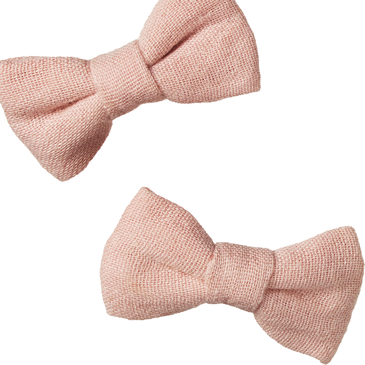 Bow Hair Clips 2Pc - Rose Dust | Nature Baby
