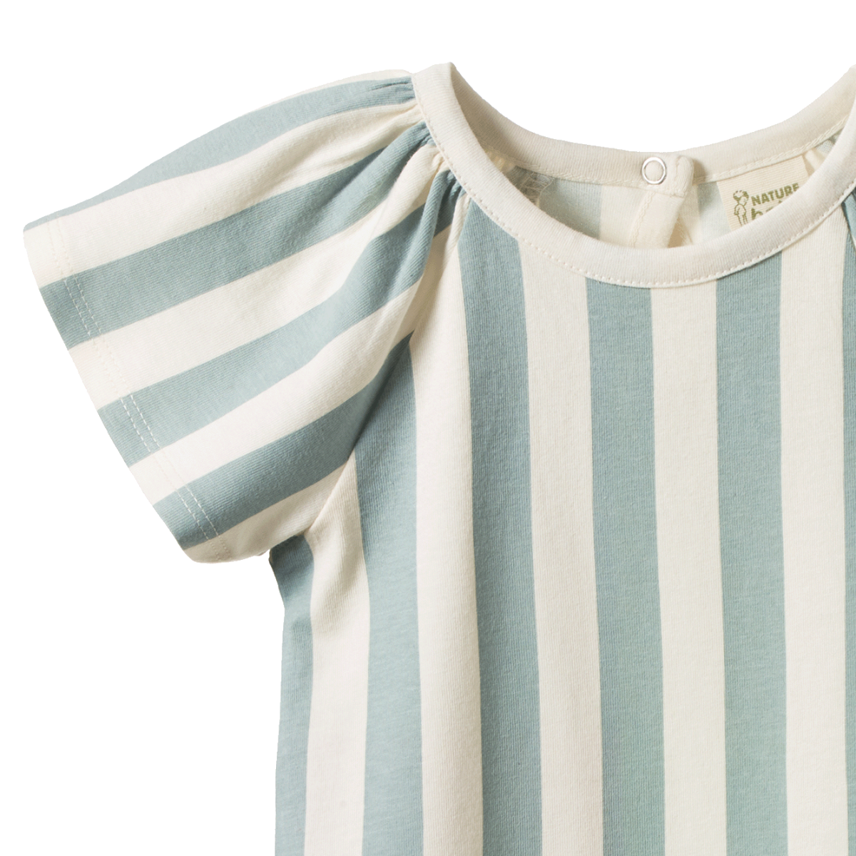 FAYE BODYSUIT. Star Dew Stripe | Nature Baby