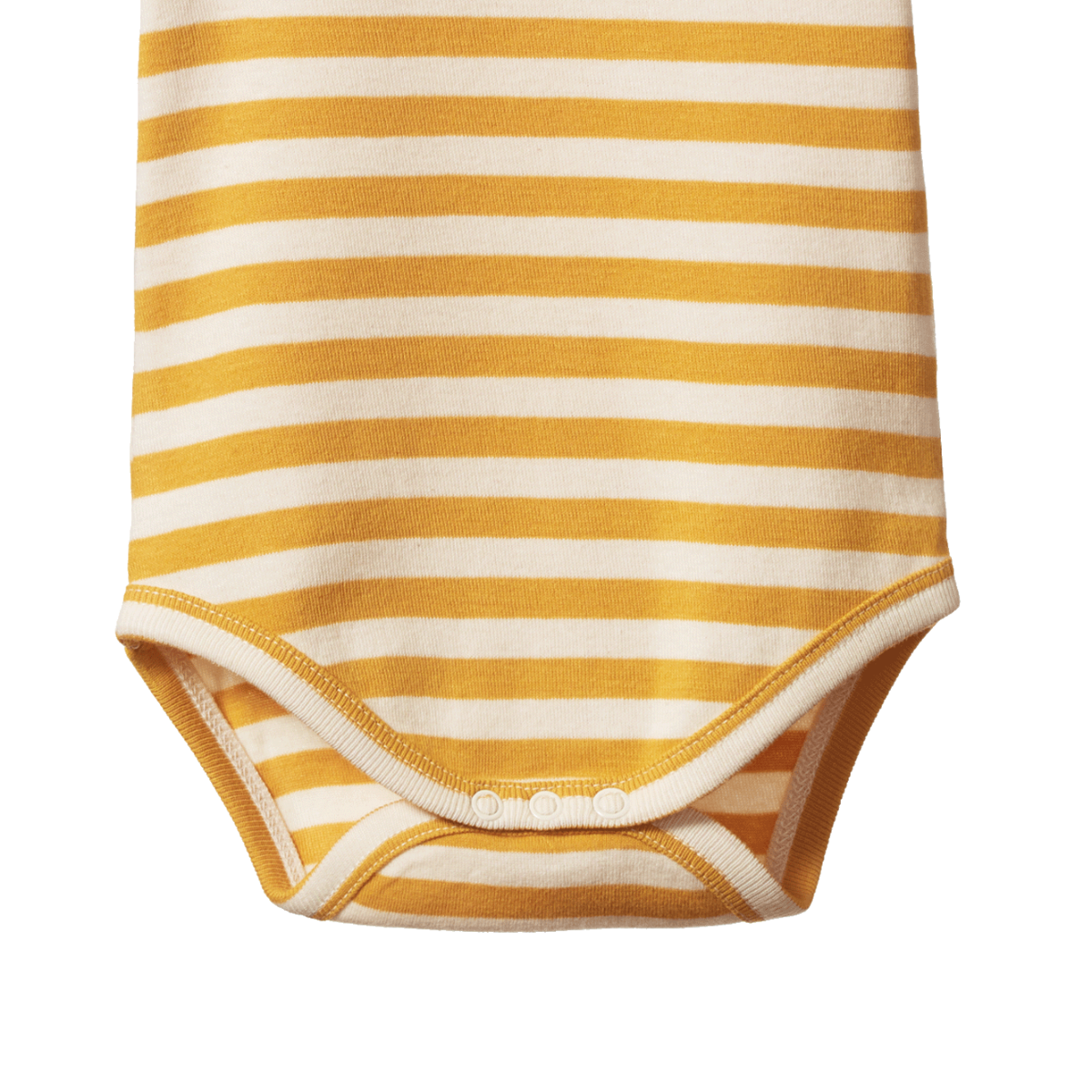 SHORT SLEEVE BODYSUIT - Golden Sea Stripe | Nature Baby