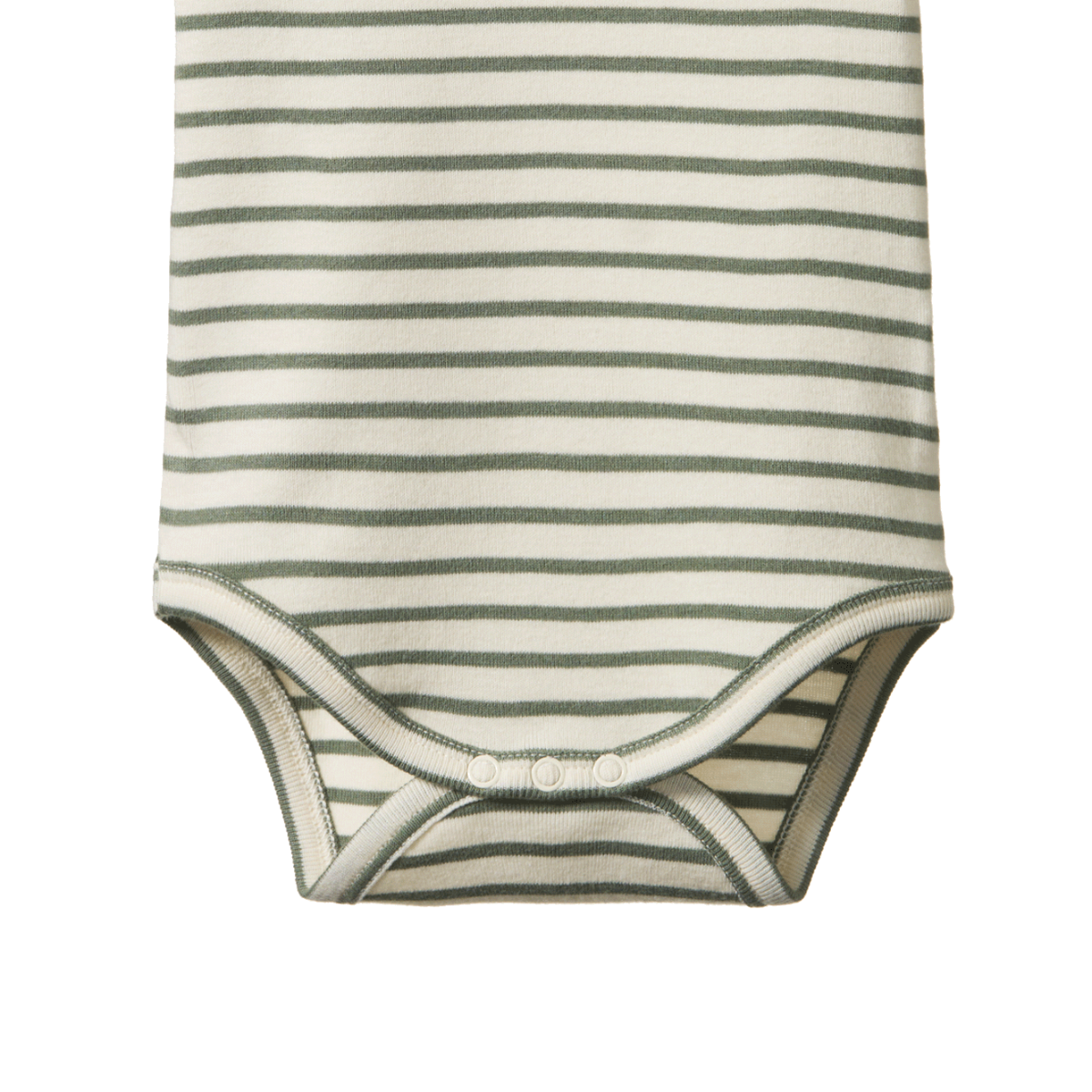 SHORT SLEEVE BODYSUIT - Nettle Sailor Stripe | Nature Baby