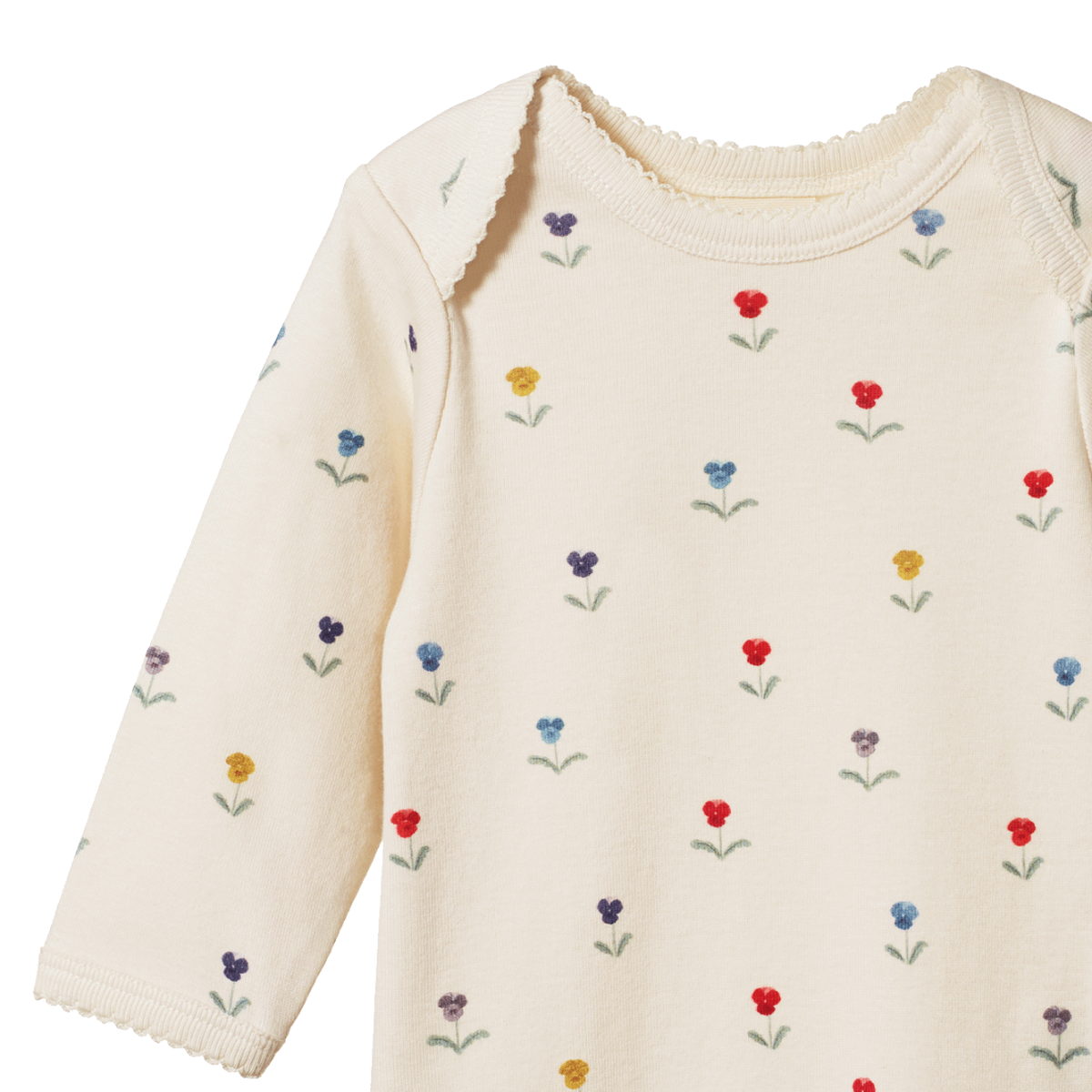 LONG SLEEVE BODYSUIT - Delphine Print | Nature Baby