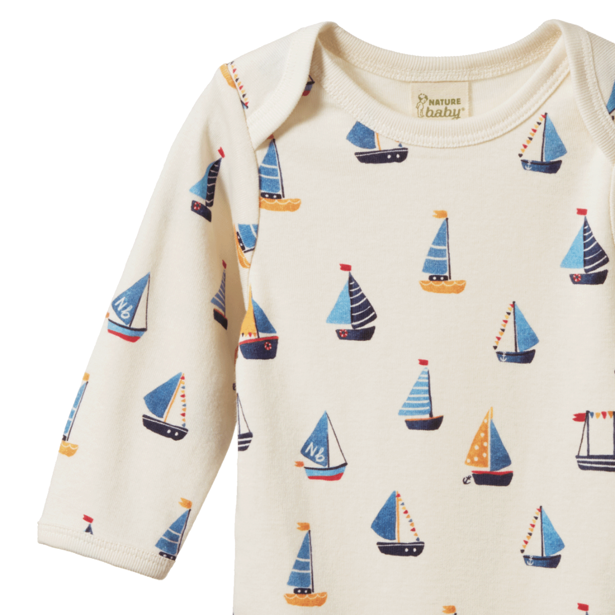 LONG SLEEVE BODYSUIT - Regatta Print | Nature Baby