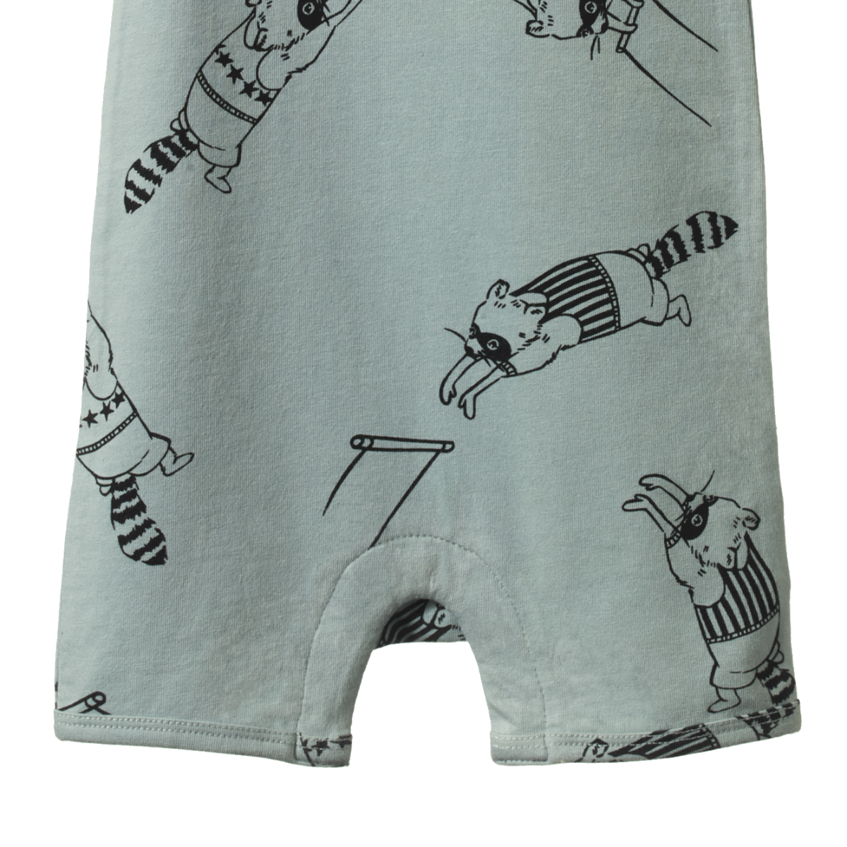 SHORT SLEEVE QUINCY ROMPER - Raccoon Rhapsody Print | Nature Baby