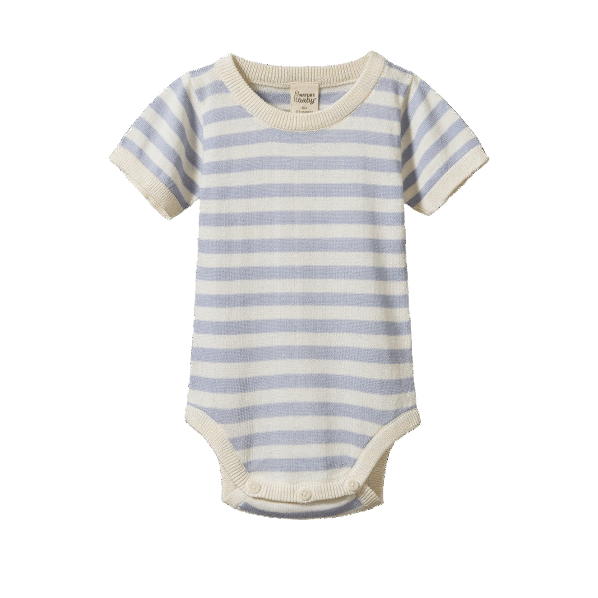 REN BODYSUIT. Zen Blue Sea Stripe | Nature Baby