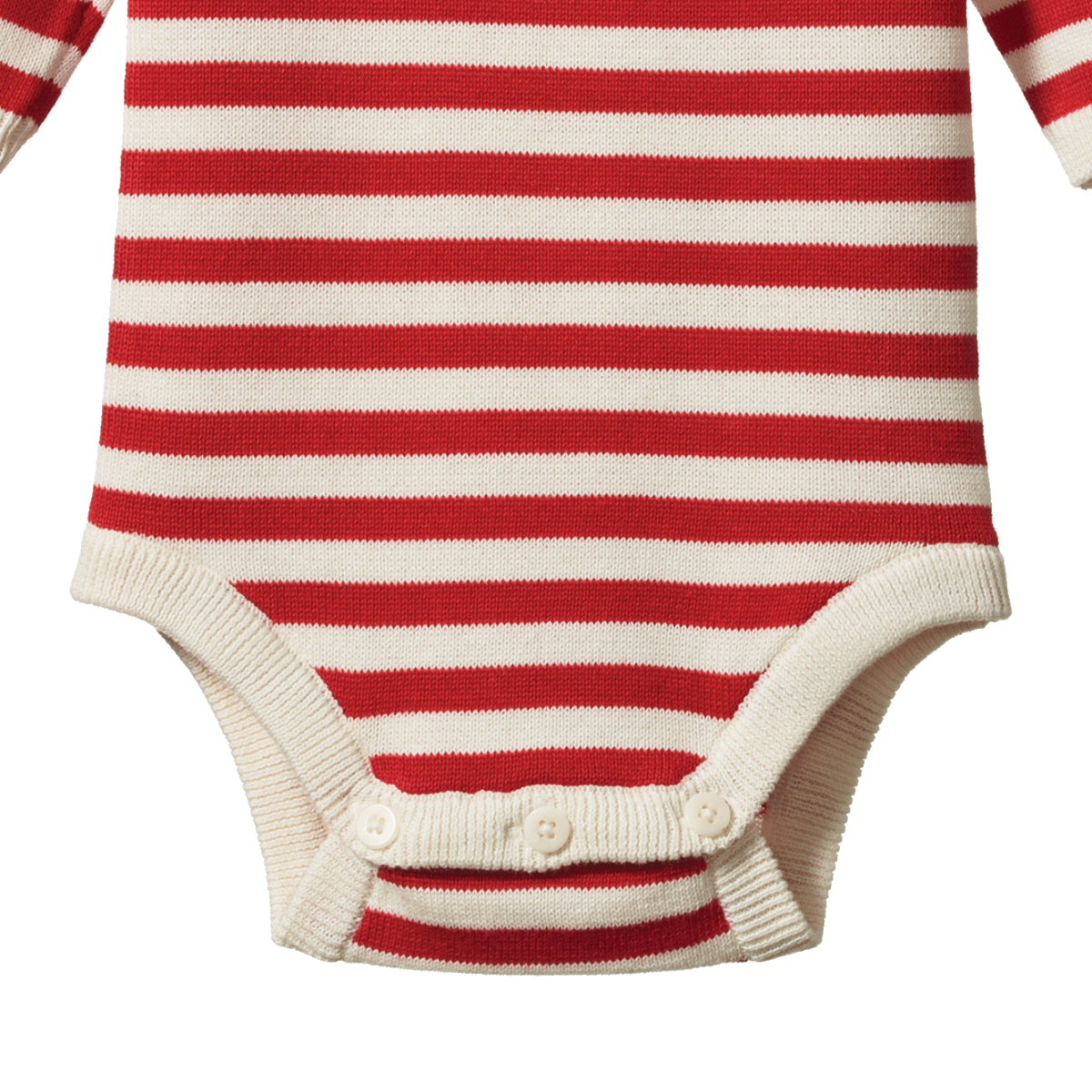 SAWYER BODYSUIT || Red Sea Stripe |Nature Baby