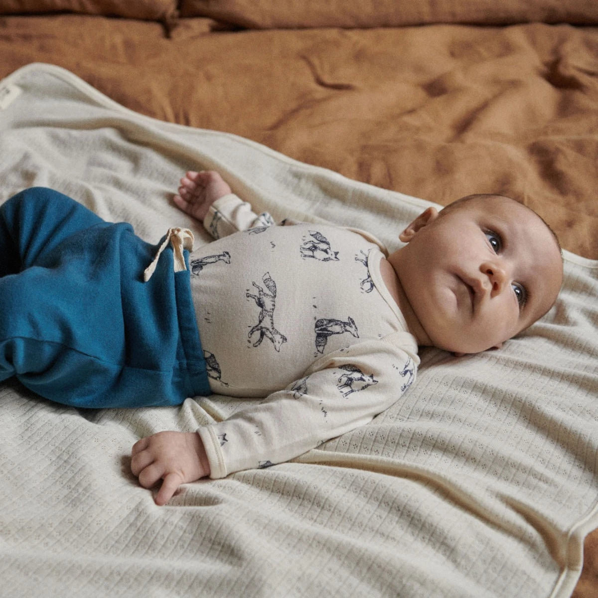Drawstring Pants || Teal | Nature Baby