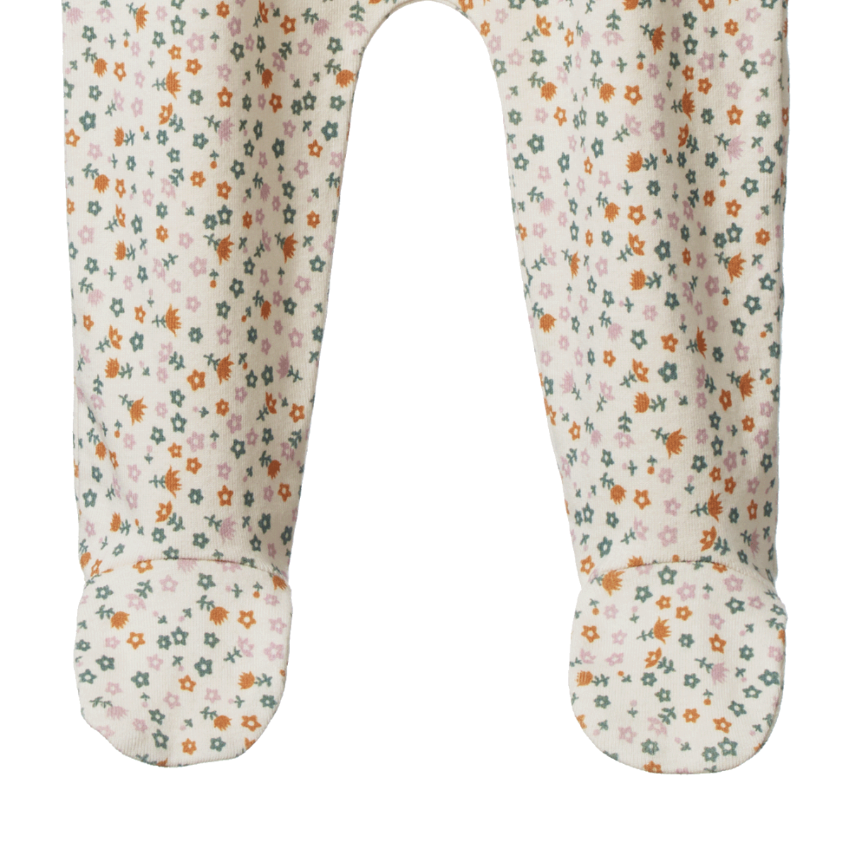 FOOTED ROMPERS || Pollyanna Print | Nature Baby