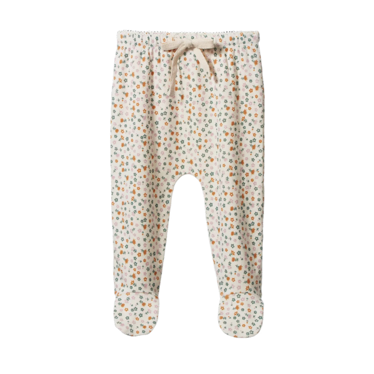 FOOTED ROMPERS || Pollyanna Print | Nature Baby