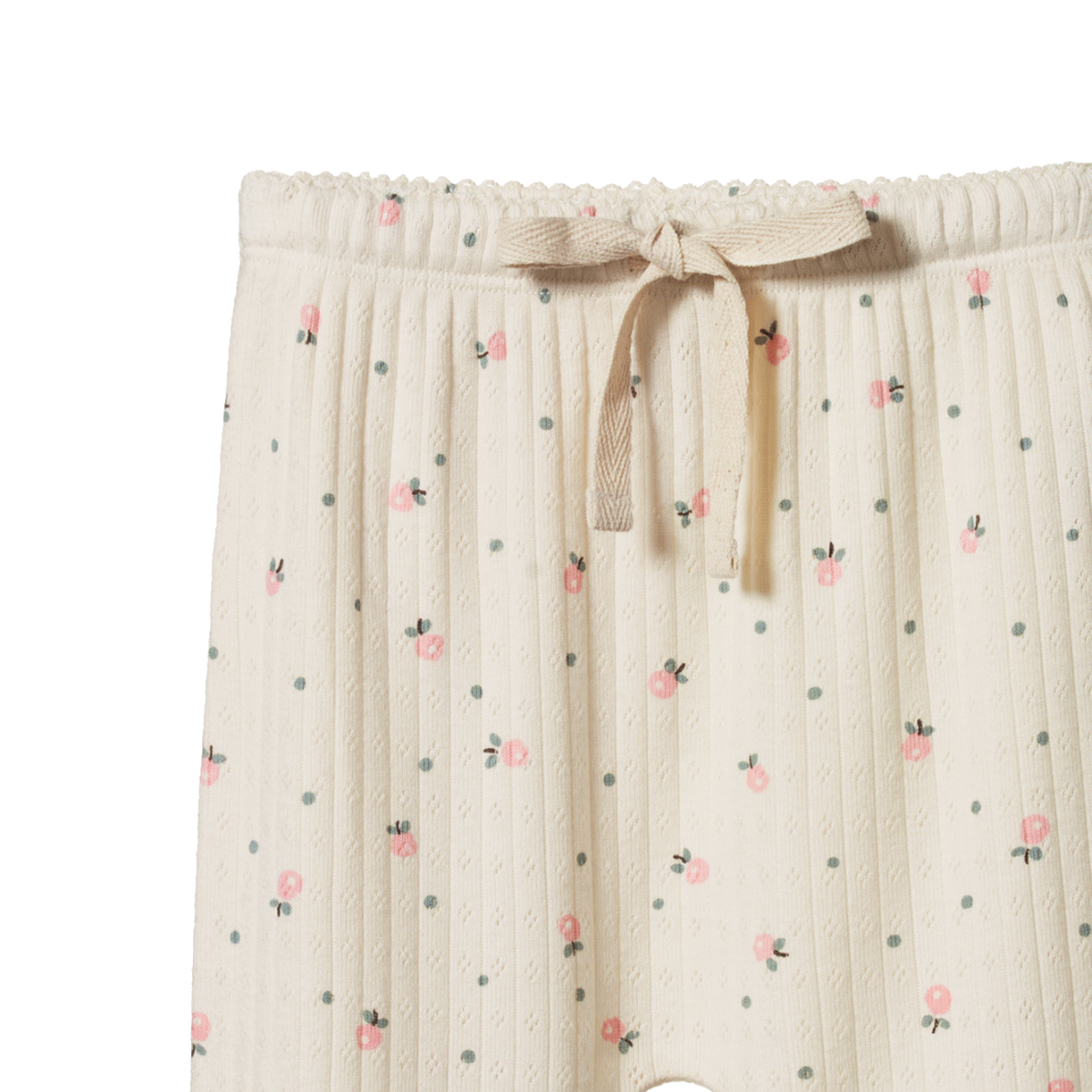 FOOTED ROMPERS POINTELLE - Posey Blossom Print | Nature Baby