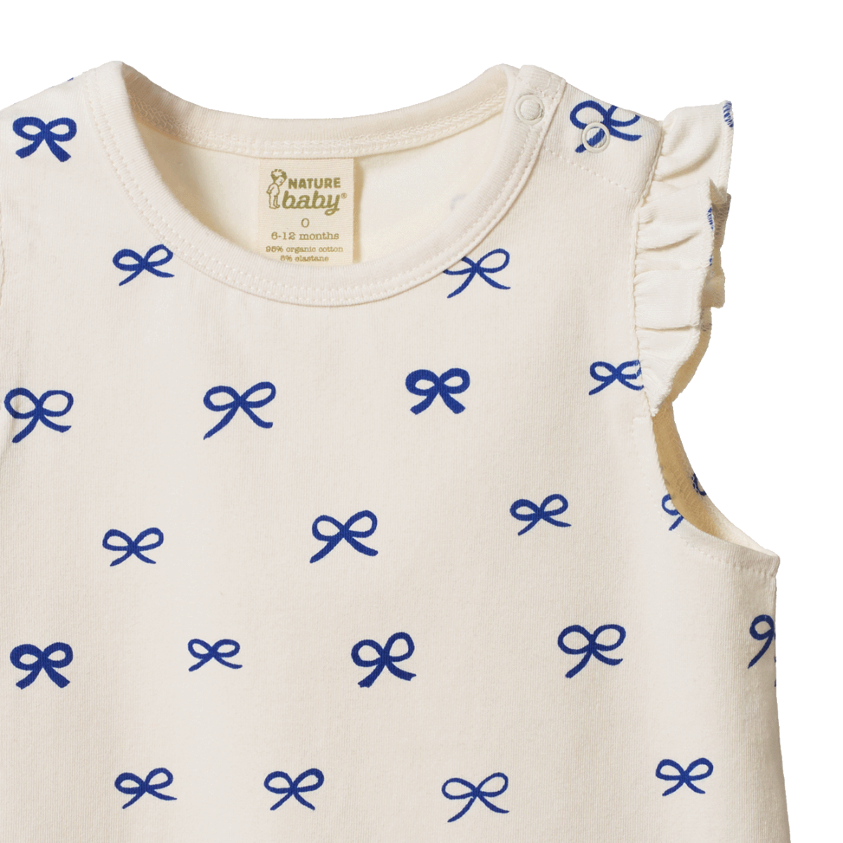 FLEUR TEE | Ribbons Print | Nature Baby