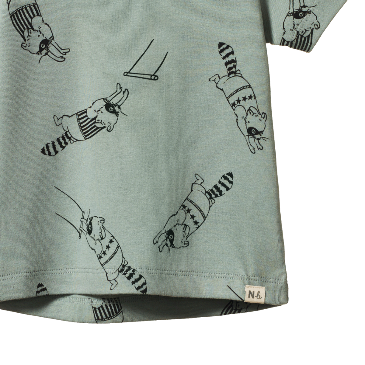 RIVER TEE - Raccoon Rhapsody Print | Nature Baby