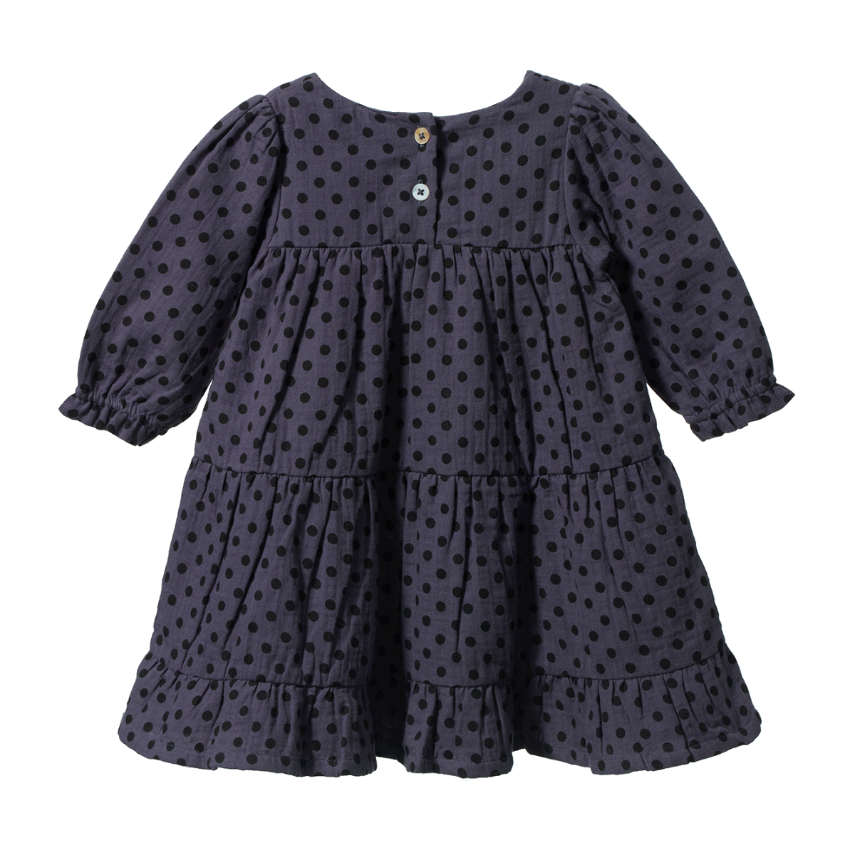 ELLIOT DRESS || Violet Polka Dot Print| Nature Baby