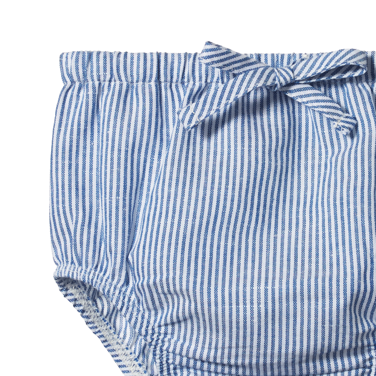 ARIE SHORTS LINEN. Blue Stripe | Nature Baby