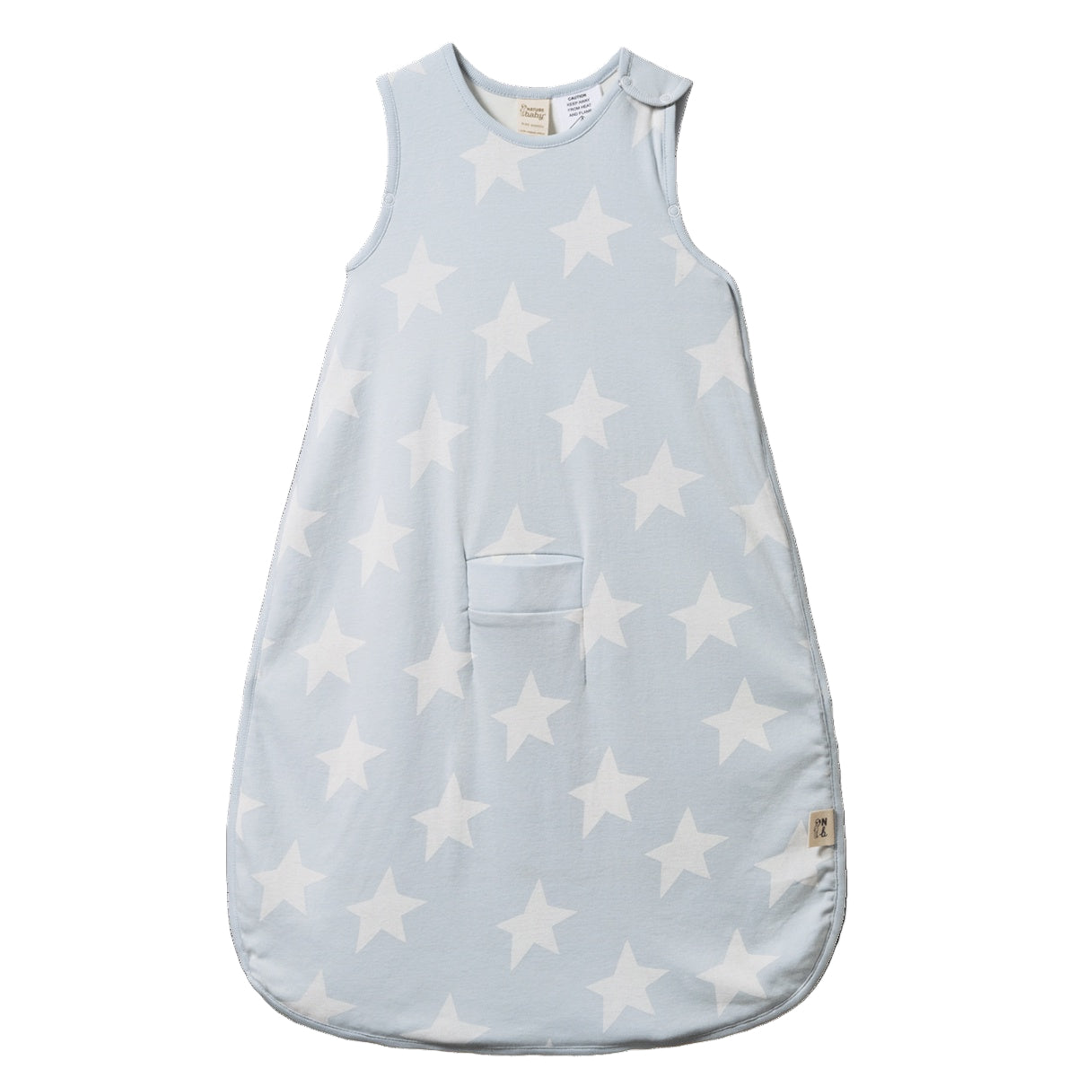 ORGANIC COTTON SLEEPING BAG | Magic Blue Print 3-24M | Nature Baby
