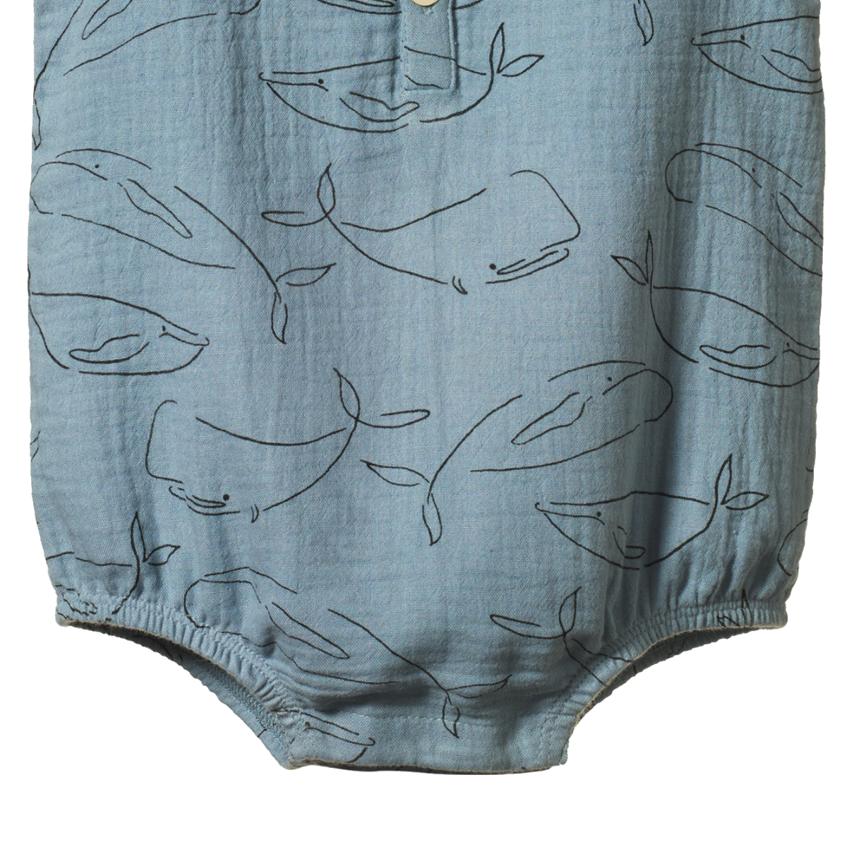 CEDAR SUIT MUSLIN || BLUE WHALE PRINT | Nature Baby