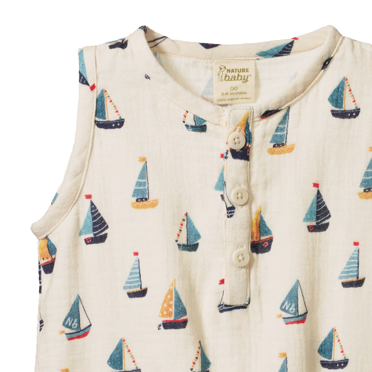 Cedar Suit Muslin || Regatta Print | Nature Baby