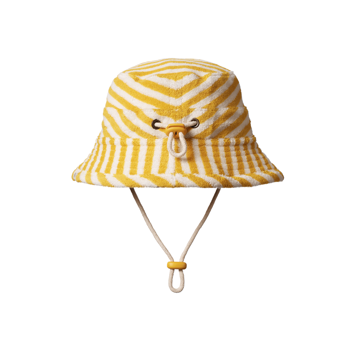 Bucket Sunhat Terry || Golden Sea Stripe | Nature Baby