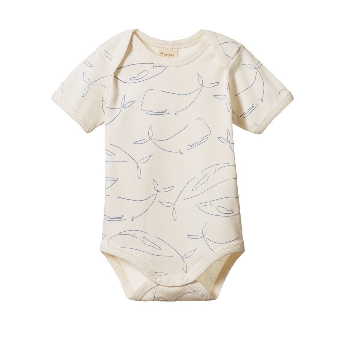 SHORT SLEEVE BODYSUIT || WHALE PRINT | Nature Baby