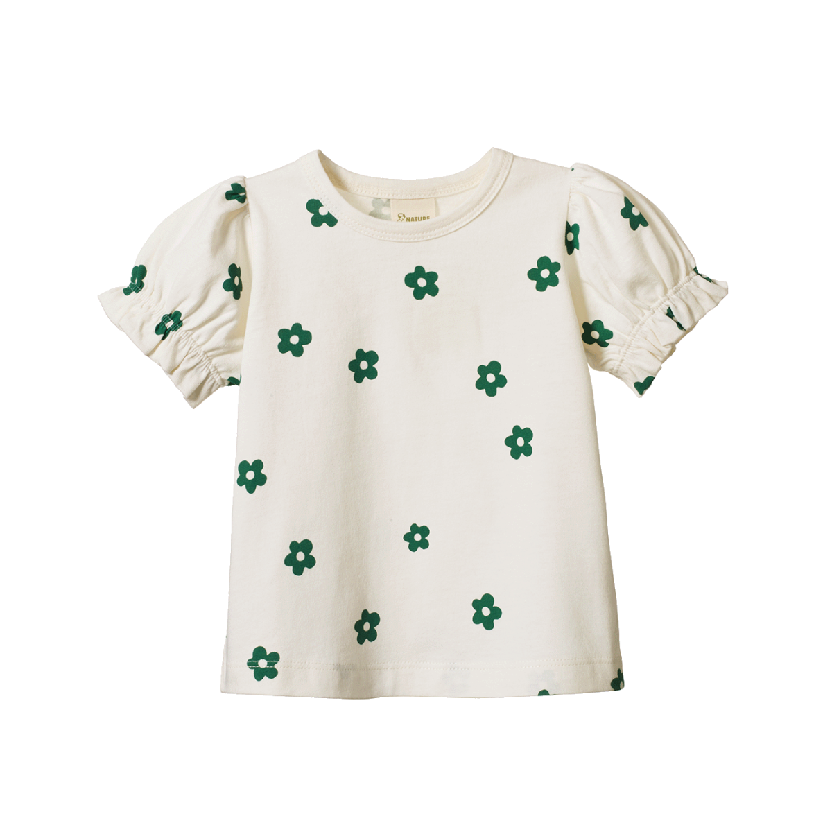 BUBBLES TEE || FLORA NATURAL PRINT | Nature Baby