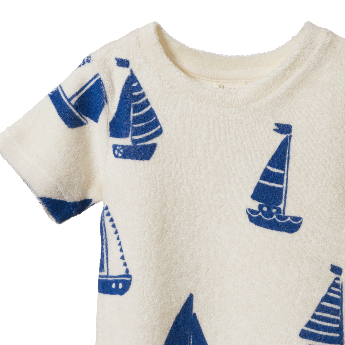 River Tee Terry || Regatta Print Terry | Nature Baby