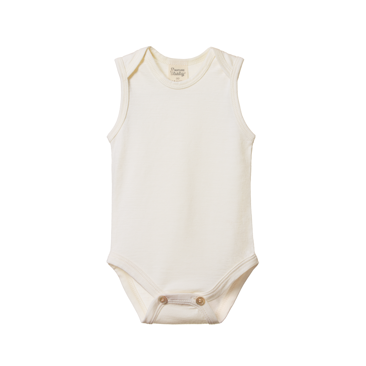 Merino Singlet Bodysuit - Natural | Nature Baby