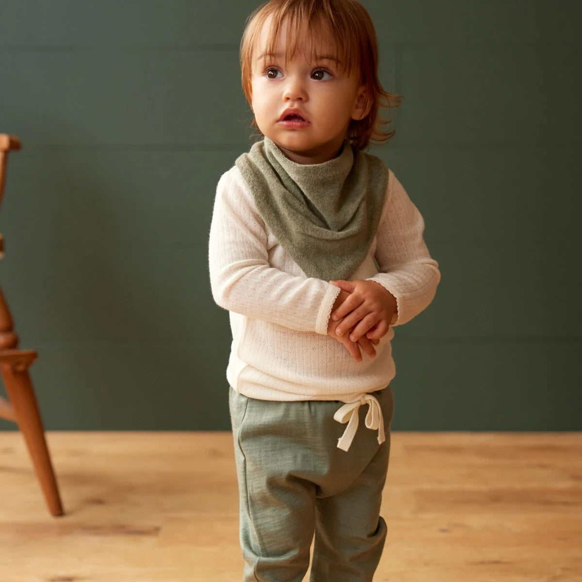 TRIANGLE BIB TERRY - Nettle | Nature Baby
