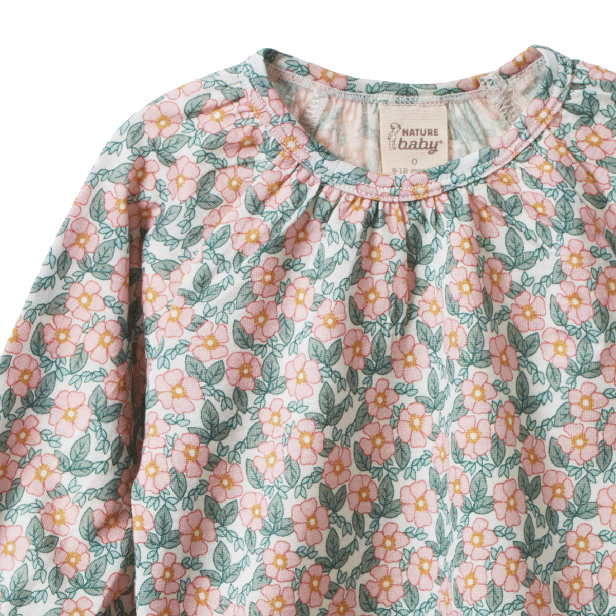 Gretel Top - Garland Print | Nature Baby