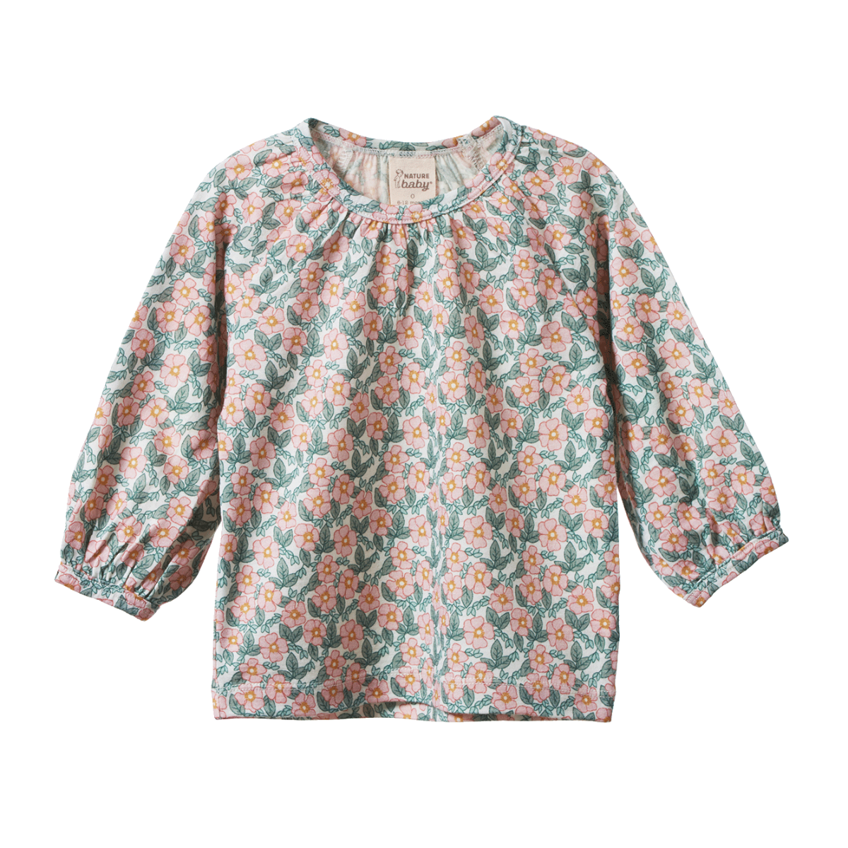 Gretel Top - Garland Print | Nature Baby