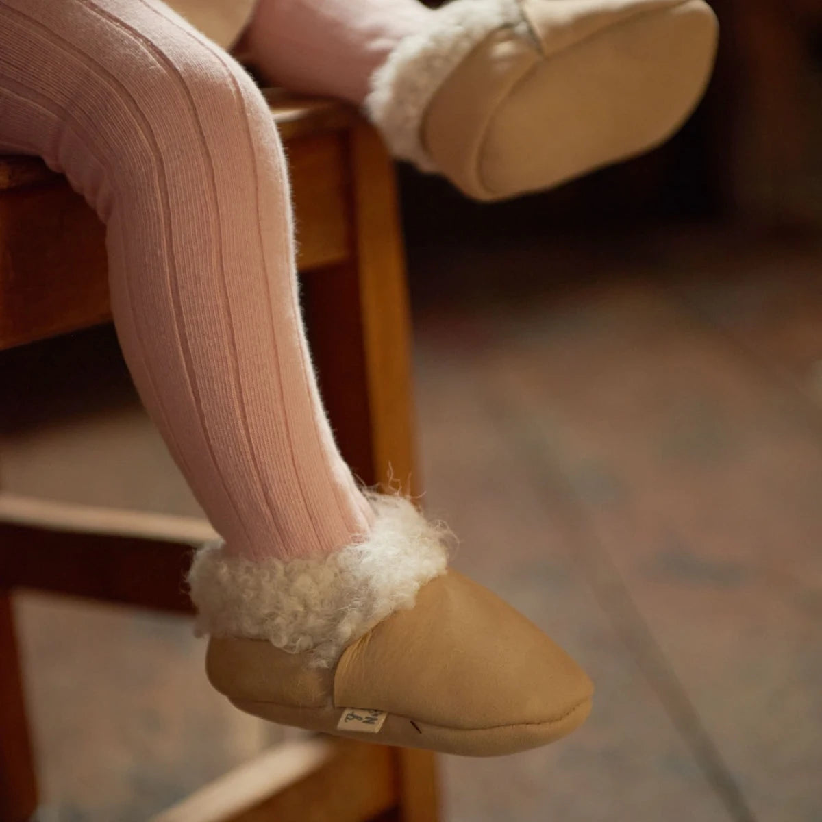 LAMBSKIN BOOTIES || Cream | Nature Baby