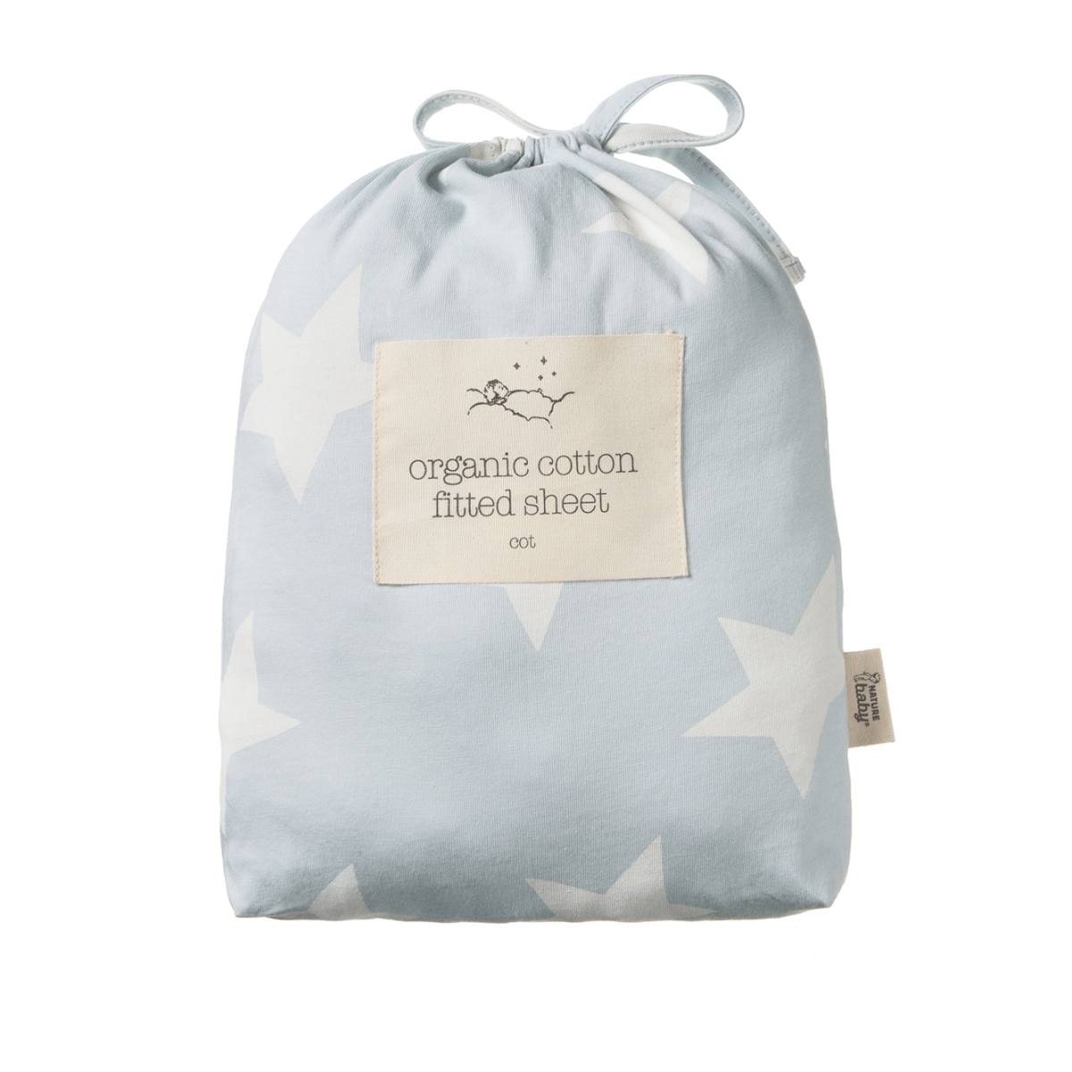 Fitted Sheet Jersey Basinet || Magic Blue | Nature Baby
