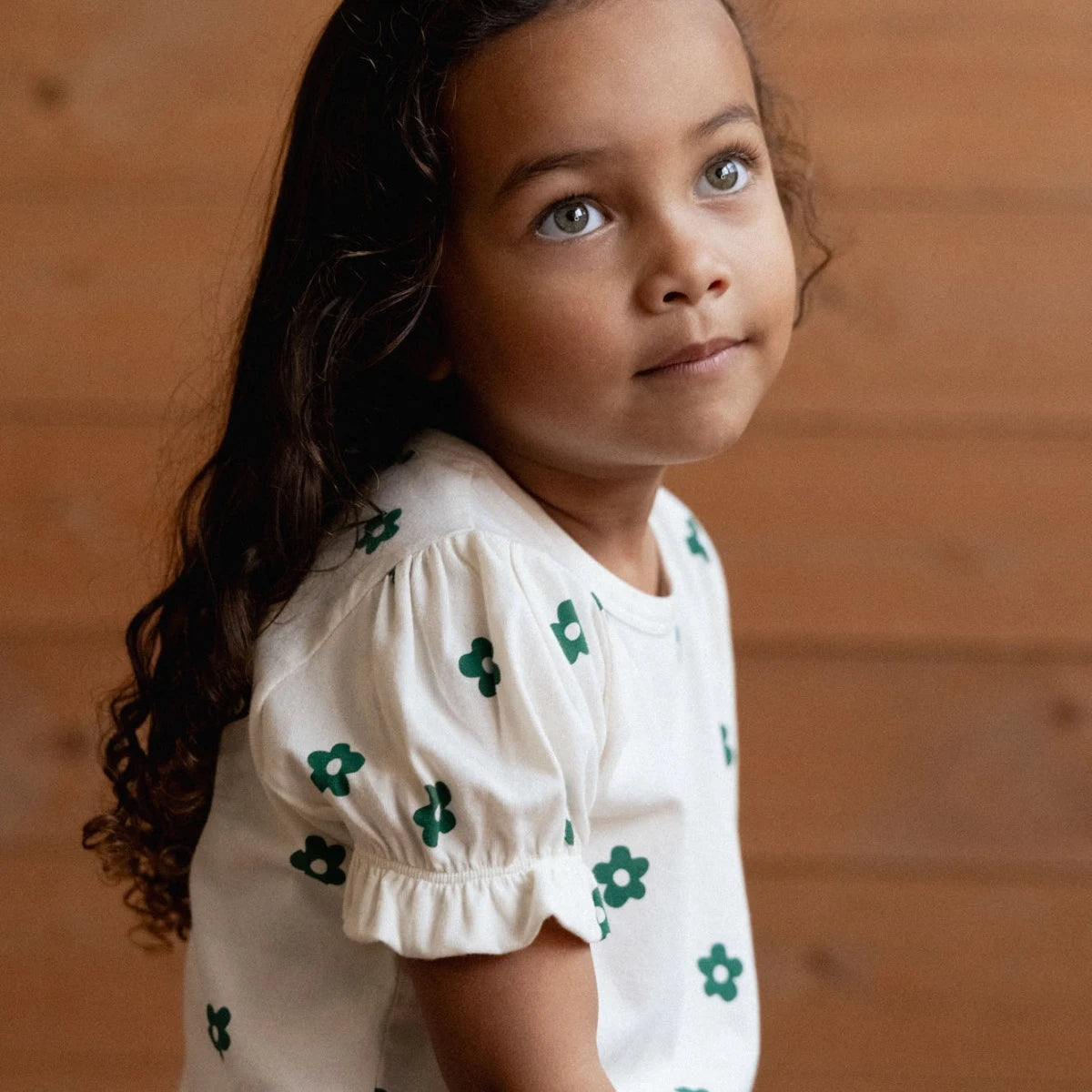 BUBBLES TEE || FLORA NATURAL PRINT | Nature Baby