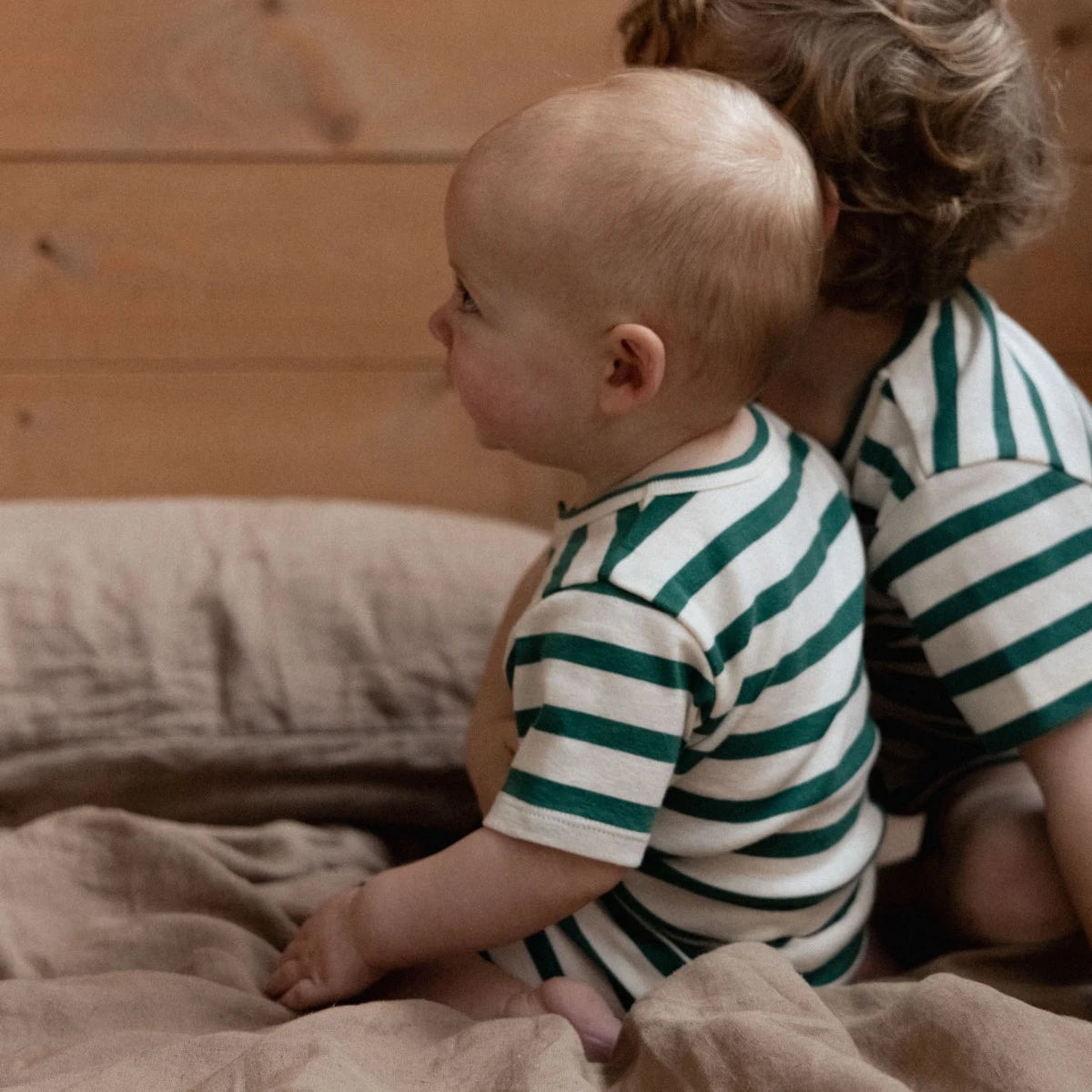 SUMMER SLEEPY SUIT || PEPPERMINT HOLIDAY STRIPE | Nature Baby