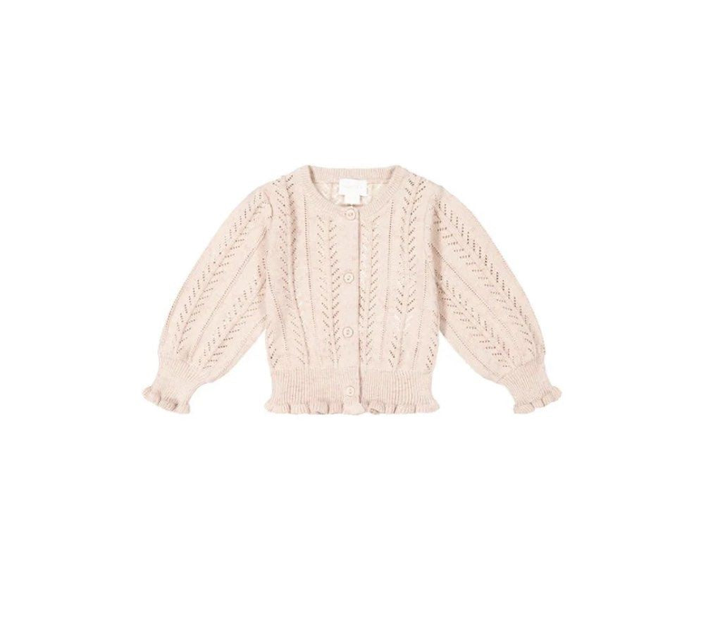 Thea Knit Cardigan Jacket - Bubblegum Fleck | Jamie Kay