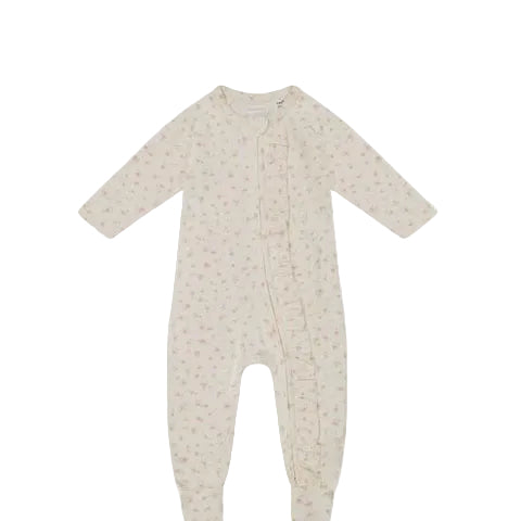 Organic Cotton Melanie Onesie - Goldie Egret | Jamie Kay