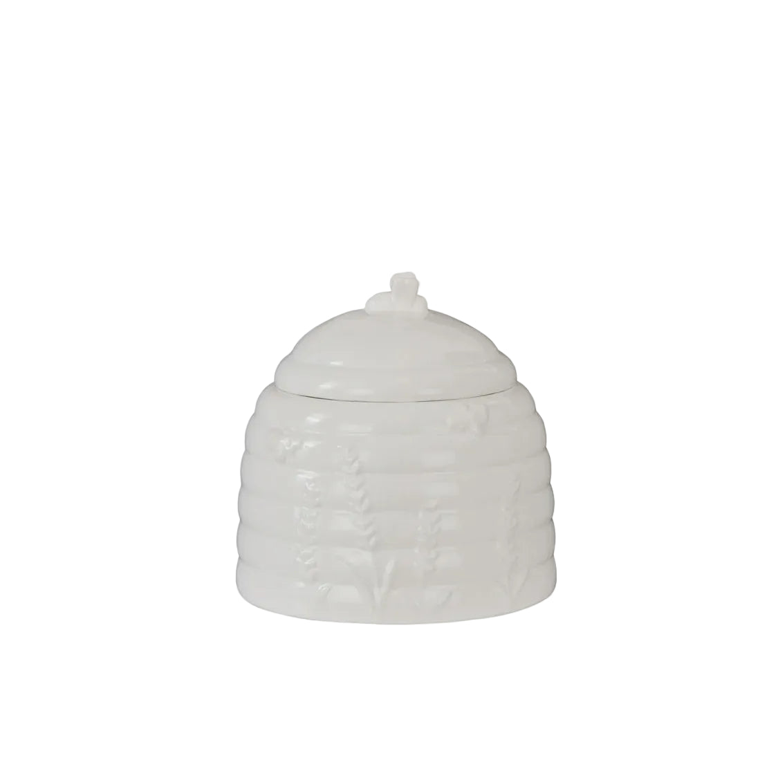 Wildflower & Hive Storage Jar White | Davis & Waddell