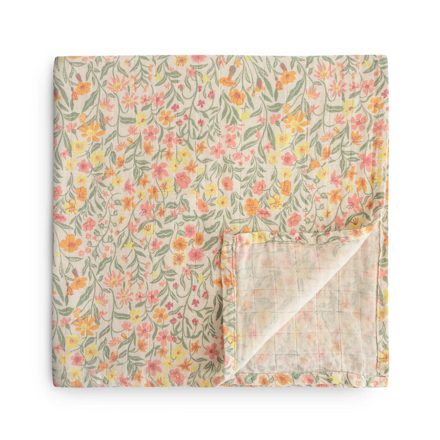 Swaddle - Pastel Blooms | Mushie