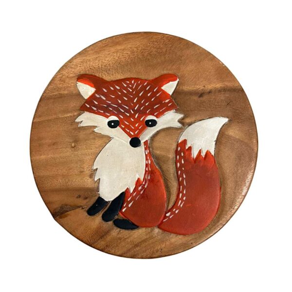 Wooden Kids Stool - Fox | Barron Imports