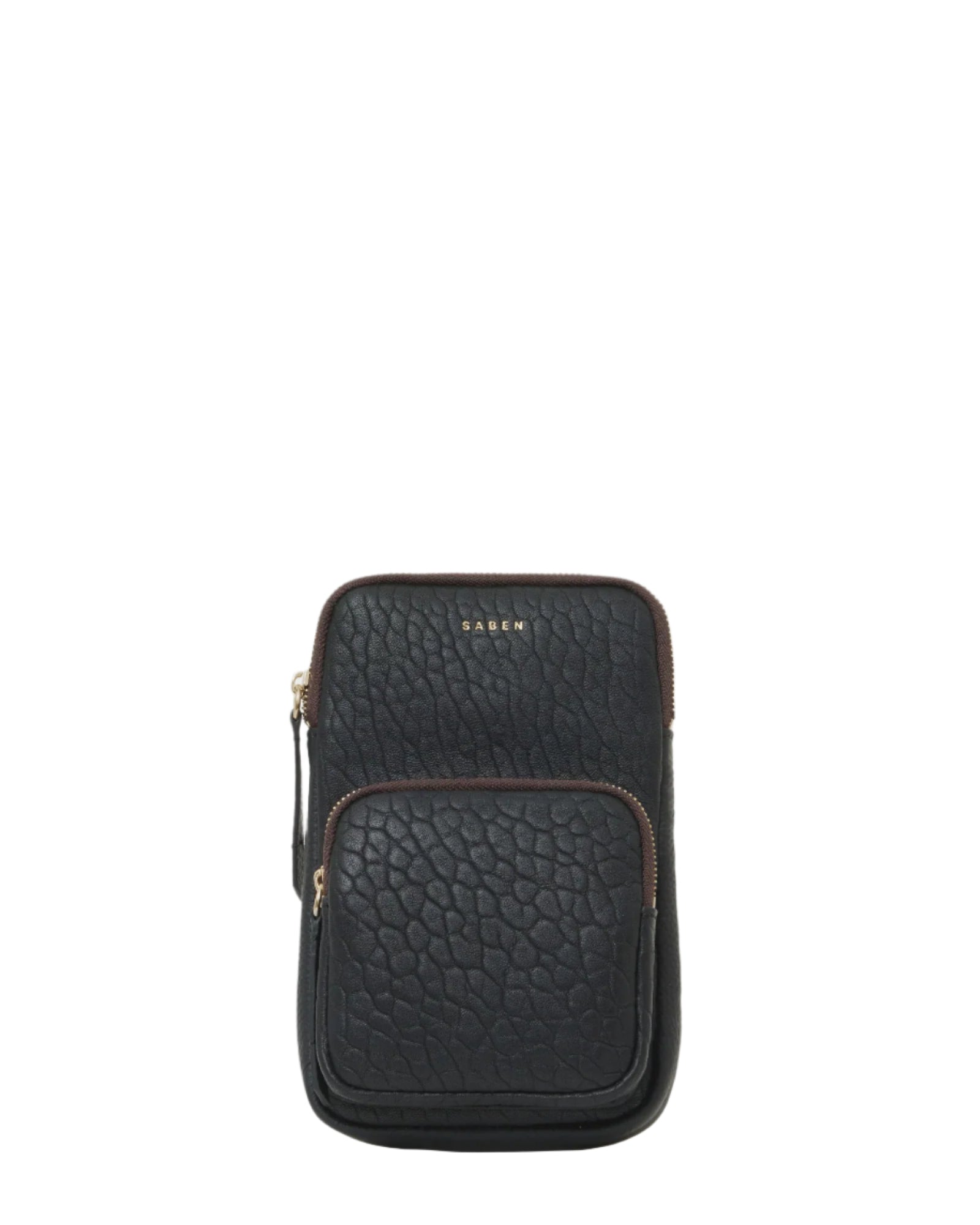 Nikko Pocket Phone Sling | Black Bubble | Saben