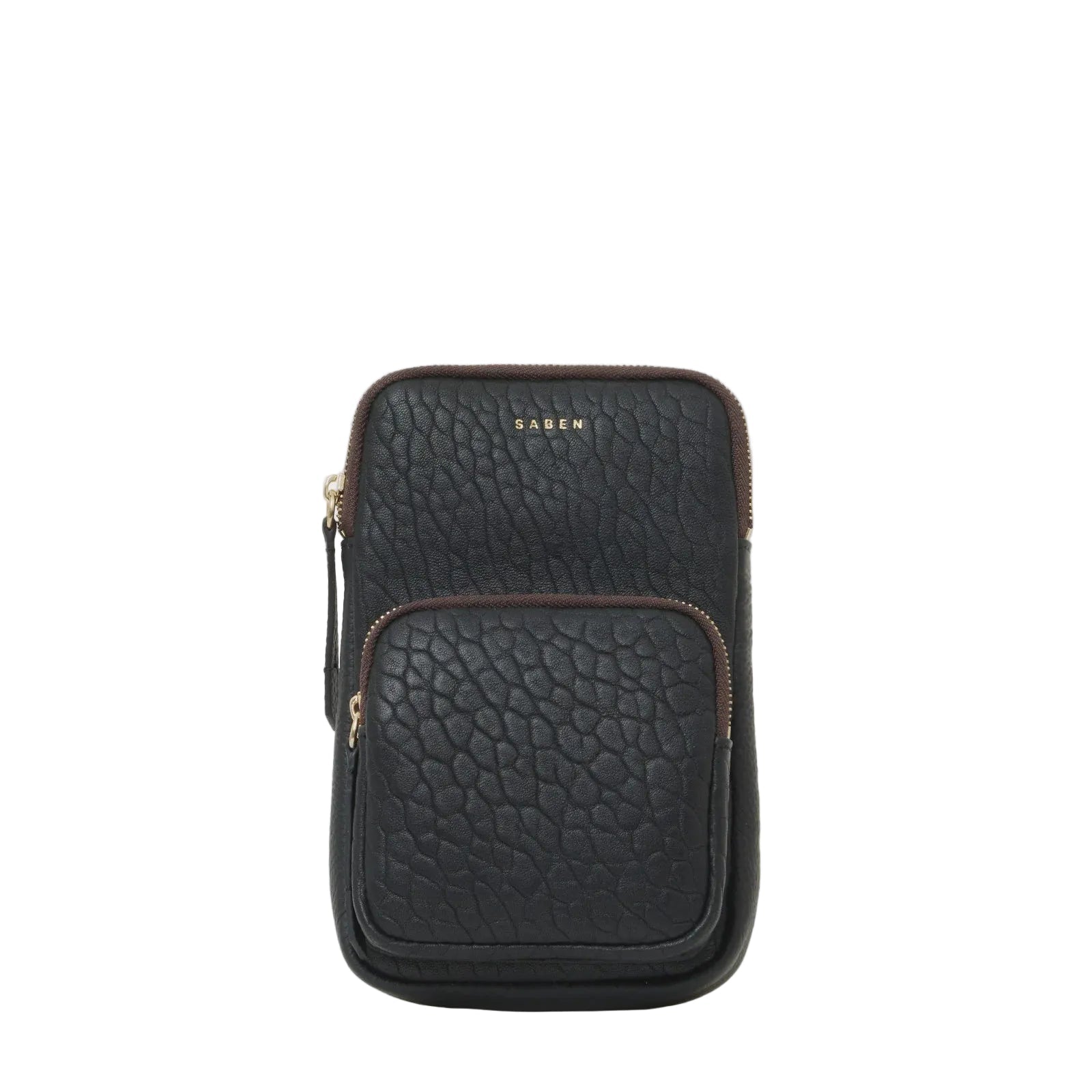 Nikko Pocket Phone Sling | Black Bubble | Saben