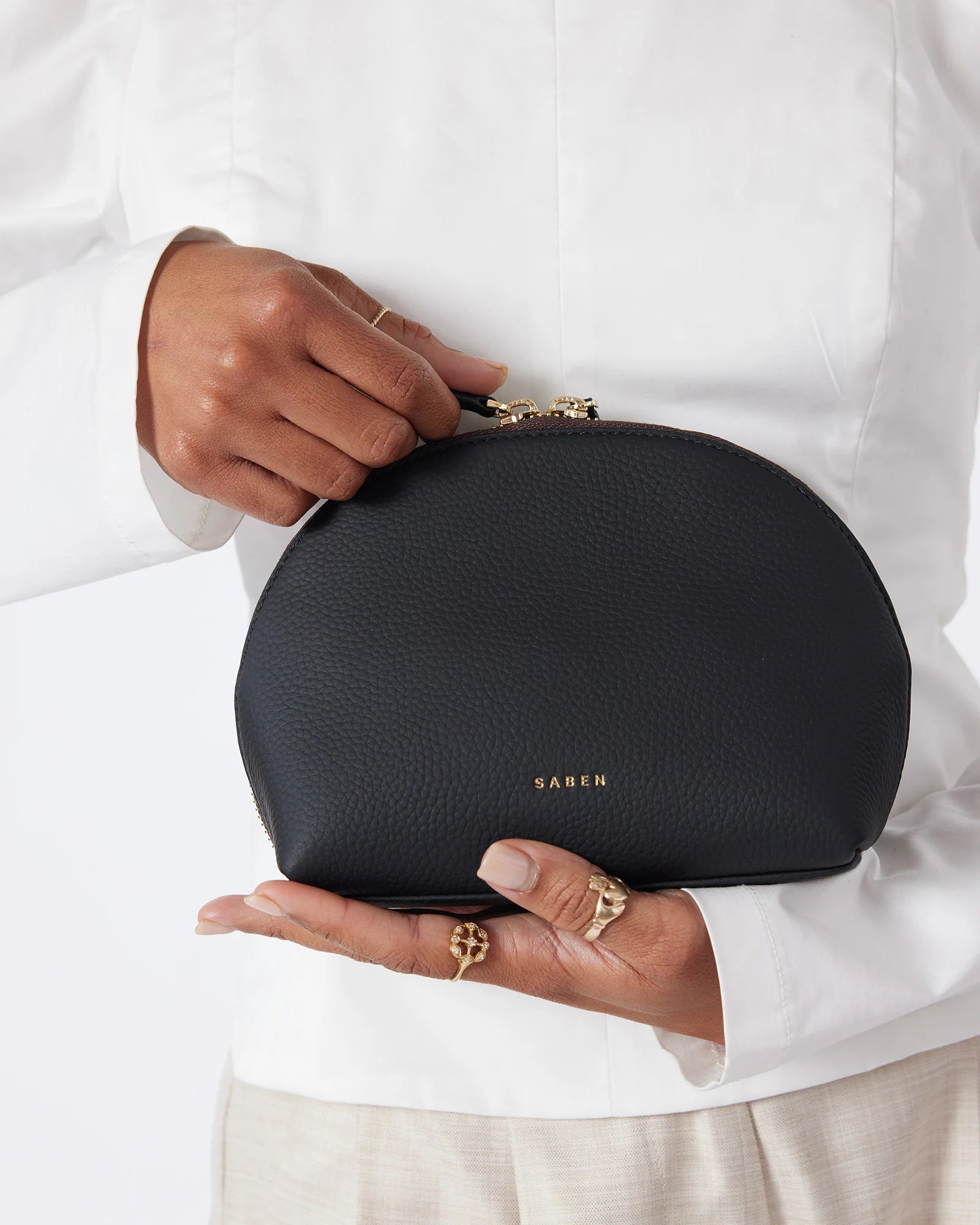 Gabi Make-Up Pouch Black | Saben