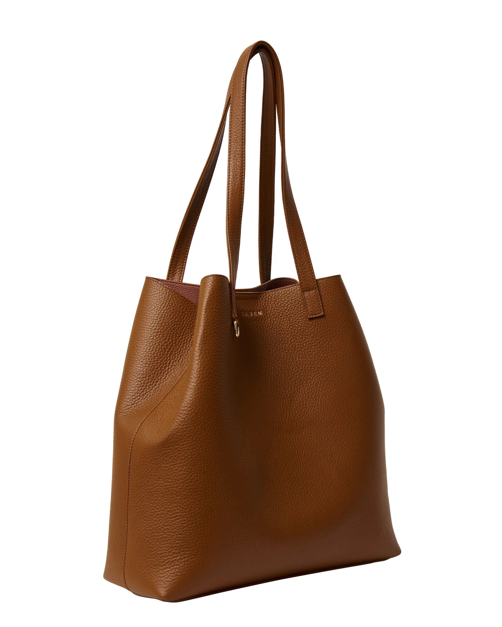 Carter Tote Tan + Tan Chain Print | Saben
