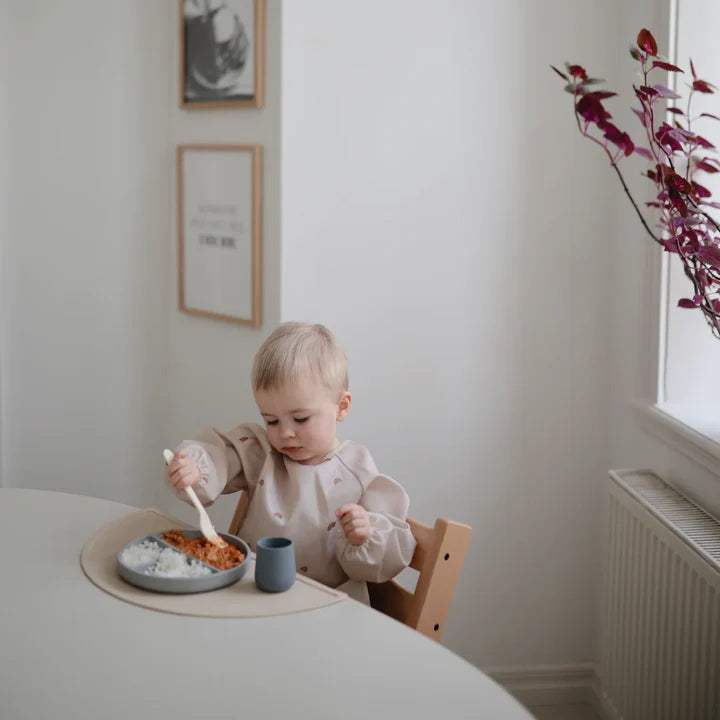 Long Sleeve Bib - Rainbows | Mushie