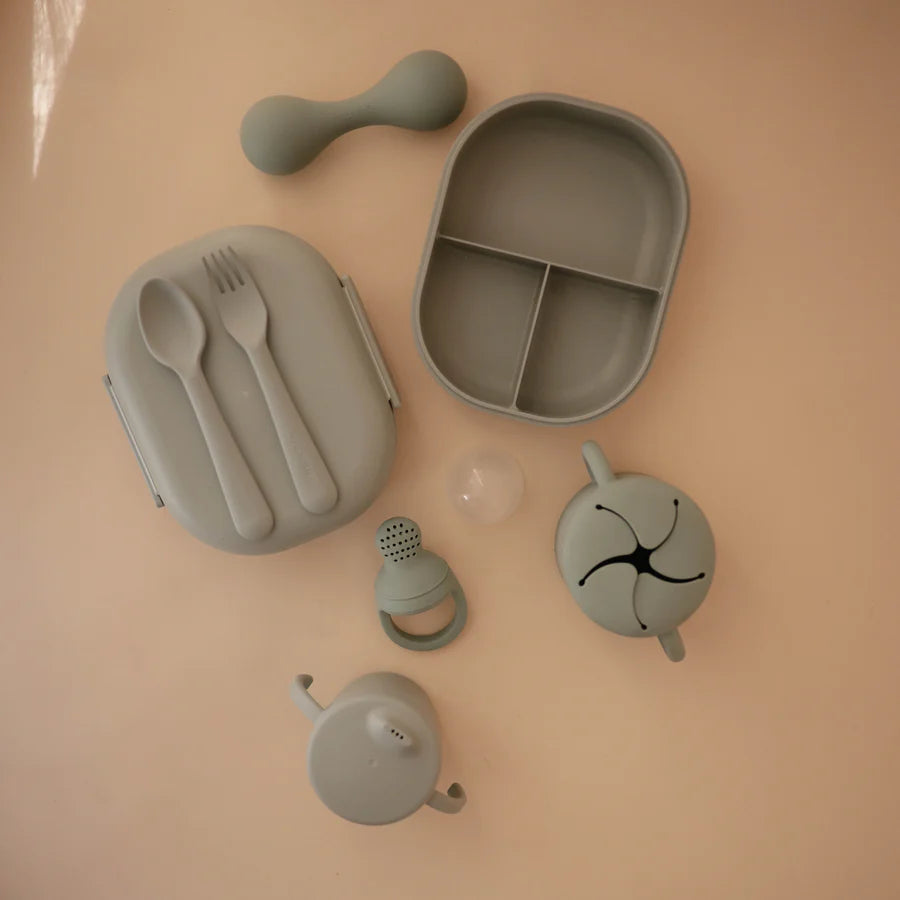 Trainer Sippy Cup with Handle - Sage | Mushie