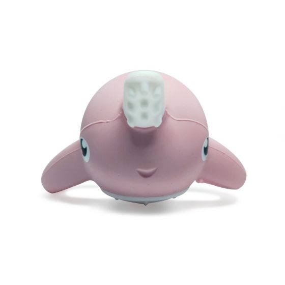 NORA NARWHAL SILICONE TEETHER - OLD ROSE | Smily Mia