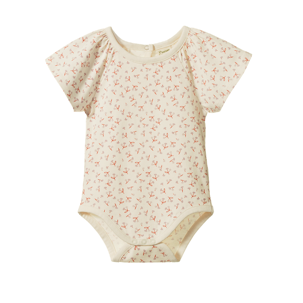 FAYE BODYSUIT - Dandelion Print | Nature Baby