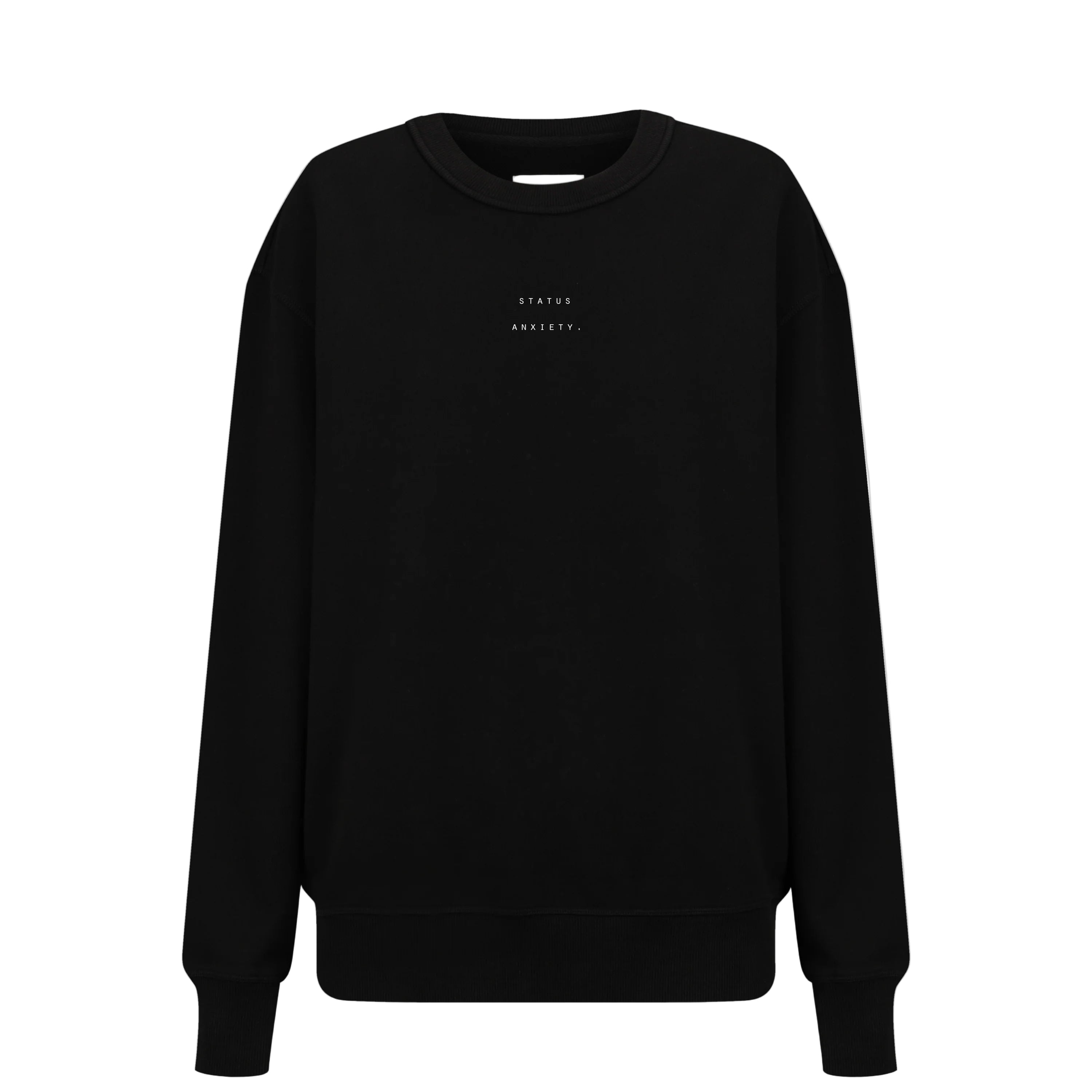 Could Be Nice Logo - Women's Classic Crew / Soft Black | Status Anxiety