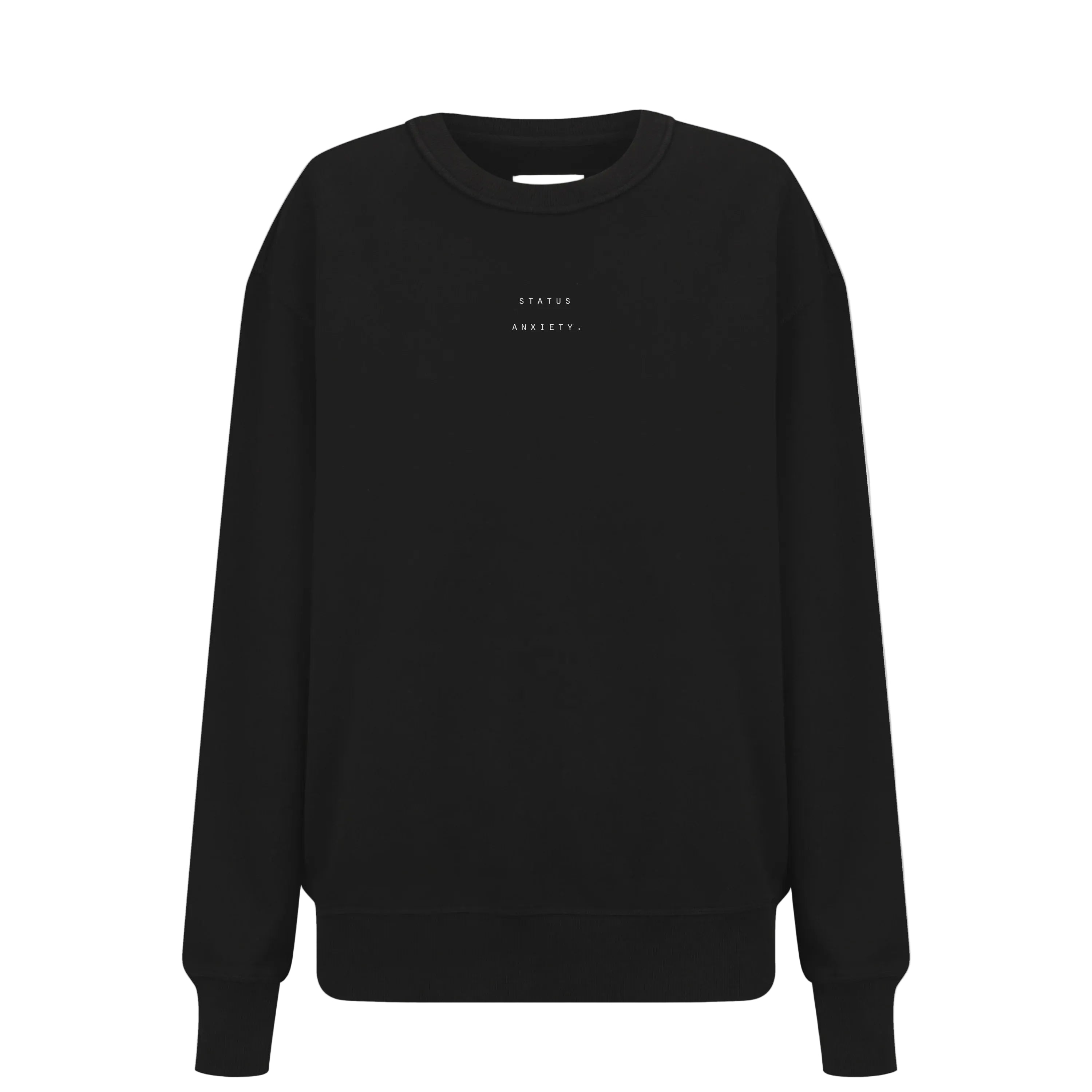 Could Be Nice Logo - Women's Classic Crew - Soft Black| Status Anxiety
