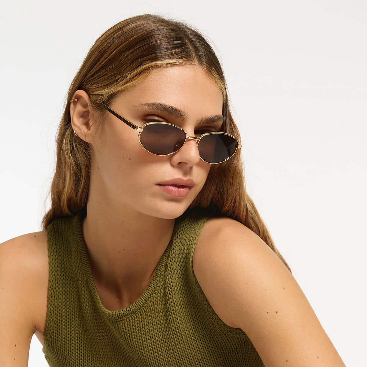 Enigma Sunglasses - Gold | Status Anxiety