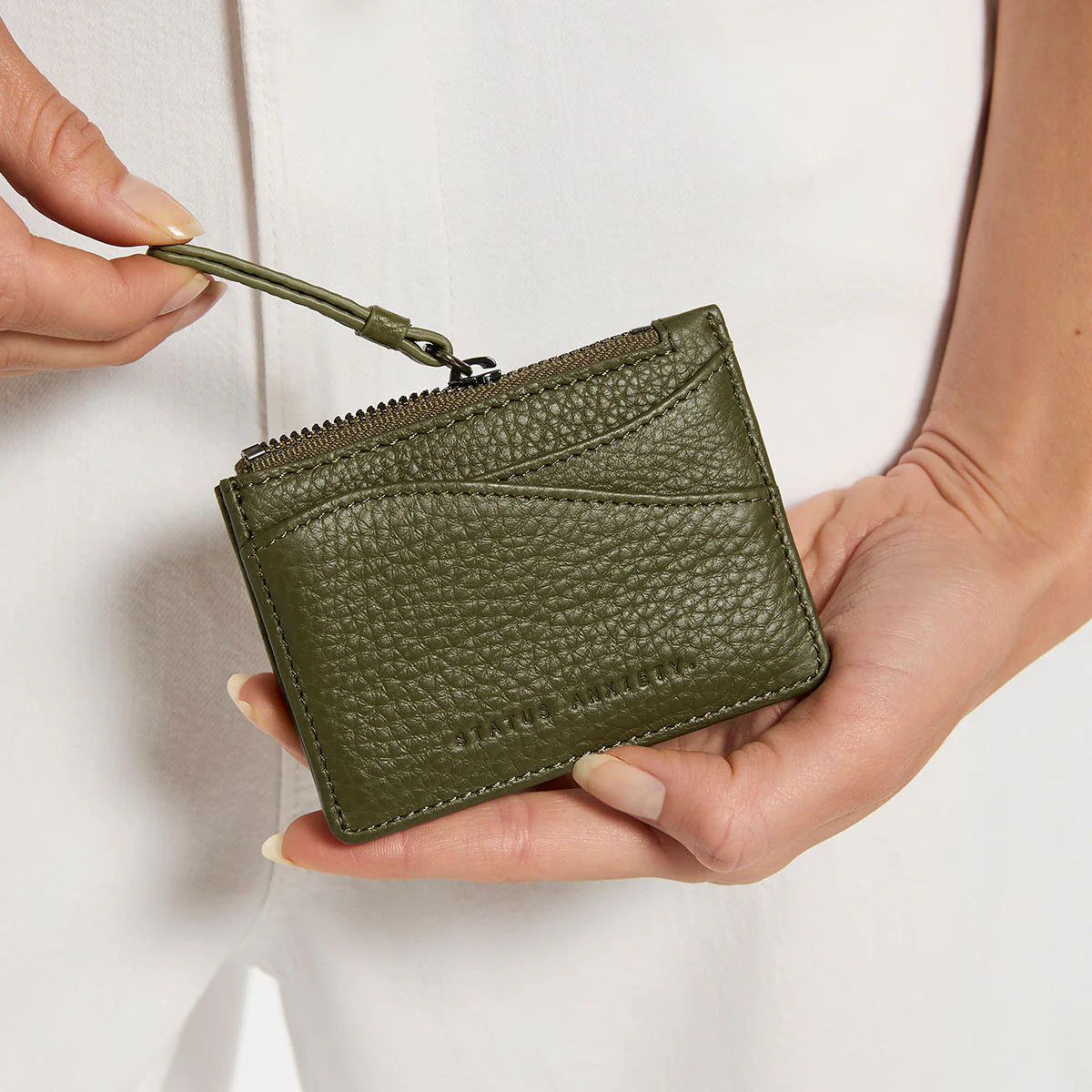 Hearts Still Beating Wallet - Khaki | Status Anxiety